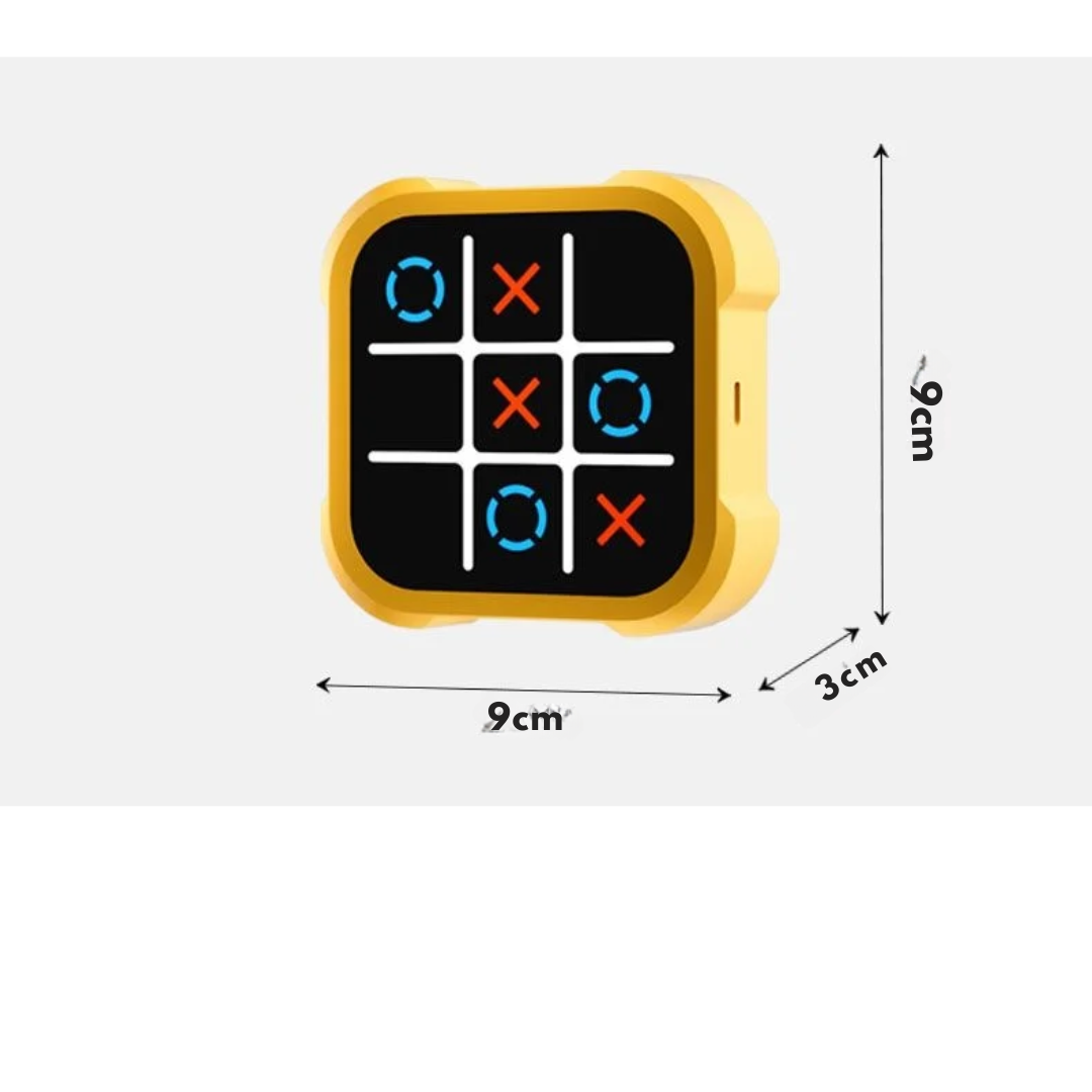 Top-down view of puzzle game board ready for classic tactical gameplay
