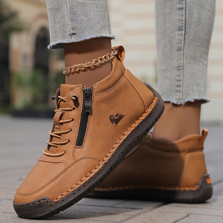 Versatile women's footwear with cushioned orthopaedic footbeds