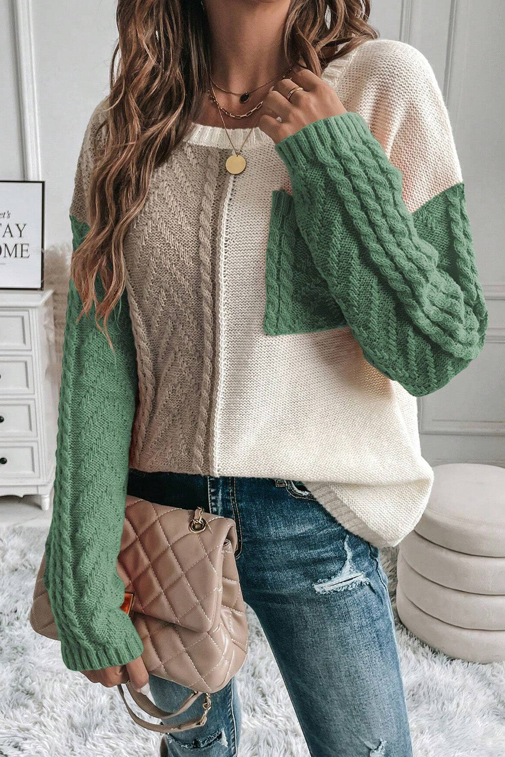 Meadowlyn | Women’s  Crew Neck Knit Sweater
