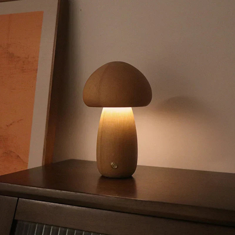 Cosy wooden LED night light for kids room decor and nursery lighting