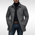 Bruce | Men’s Longline Button Front Coat