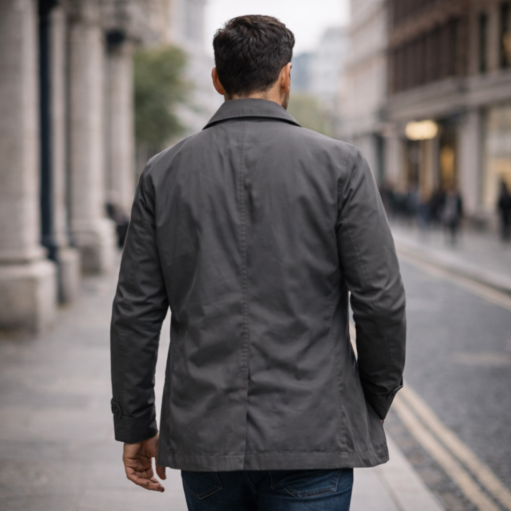Bruce | Men’s Longline Button Front Coat