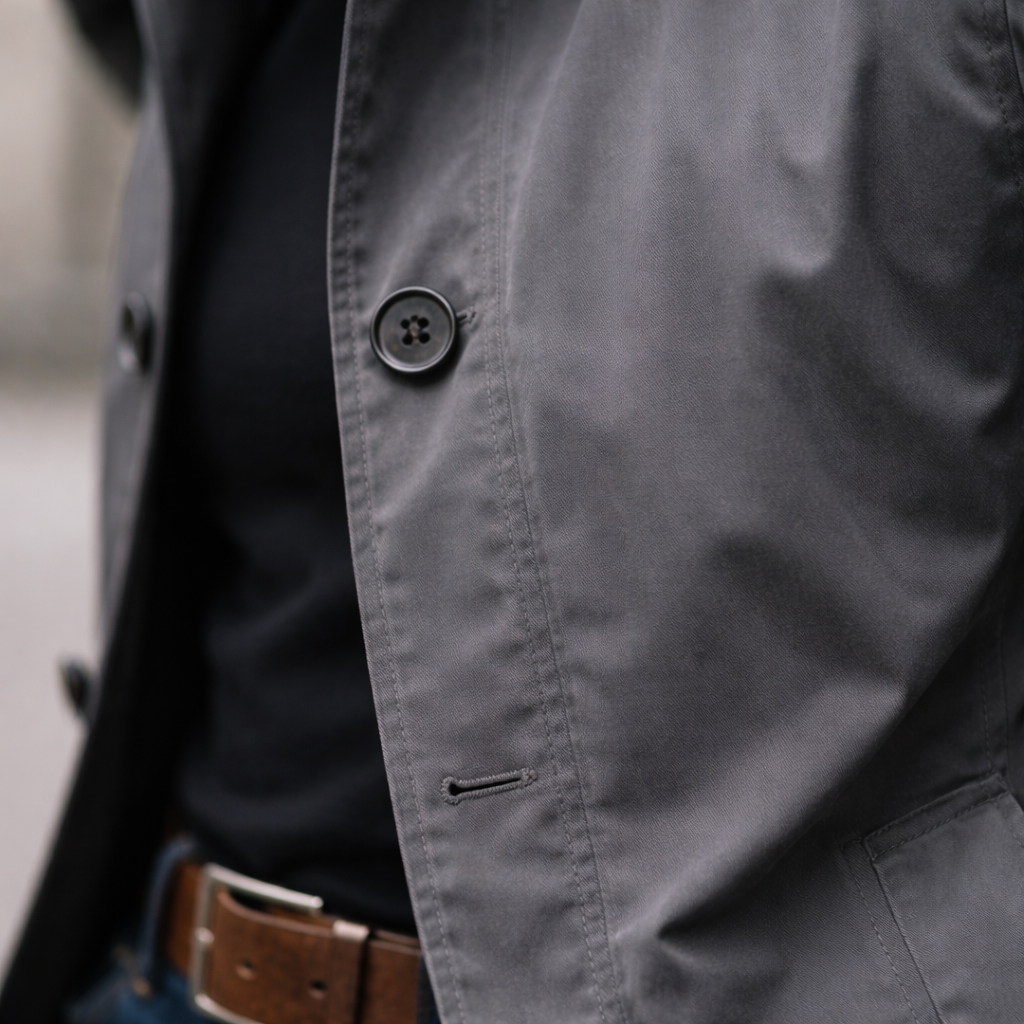 Bruce | Men’s Longline Button Front Coat