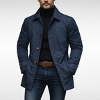 Bruce | Men’s Longline Button Front Coat
