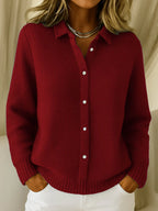 Veloria | Women’s Classic Button Front Knit Cardigan