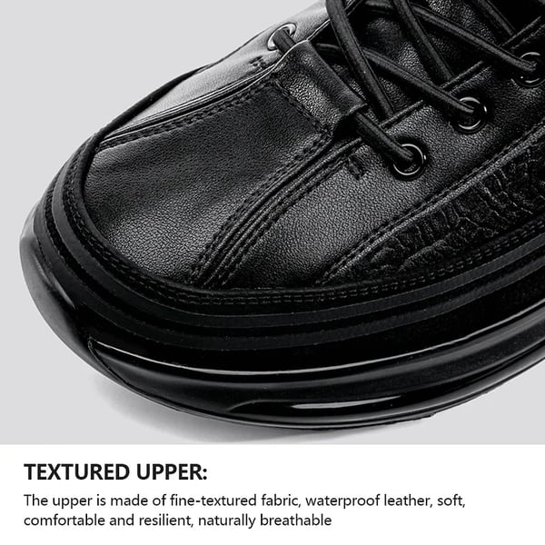 Stylish mens fashion sneakers in versatile black colorway