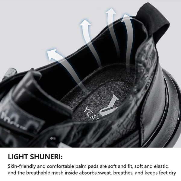 Side view of mens casual trainers featuring breathable mesh and air sole