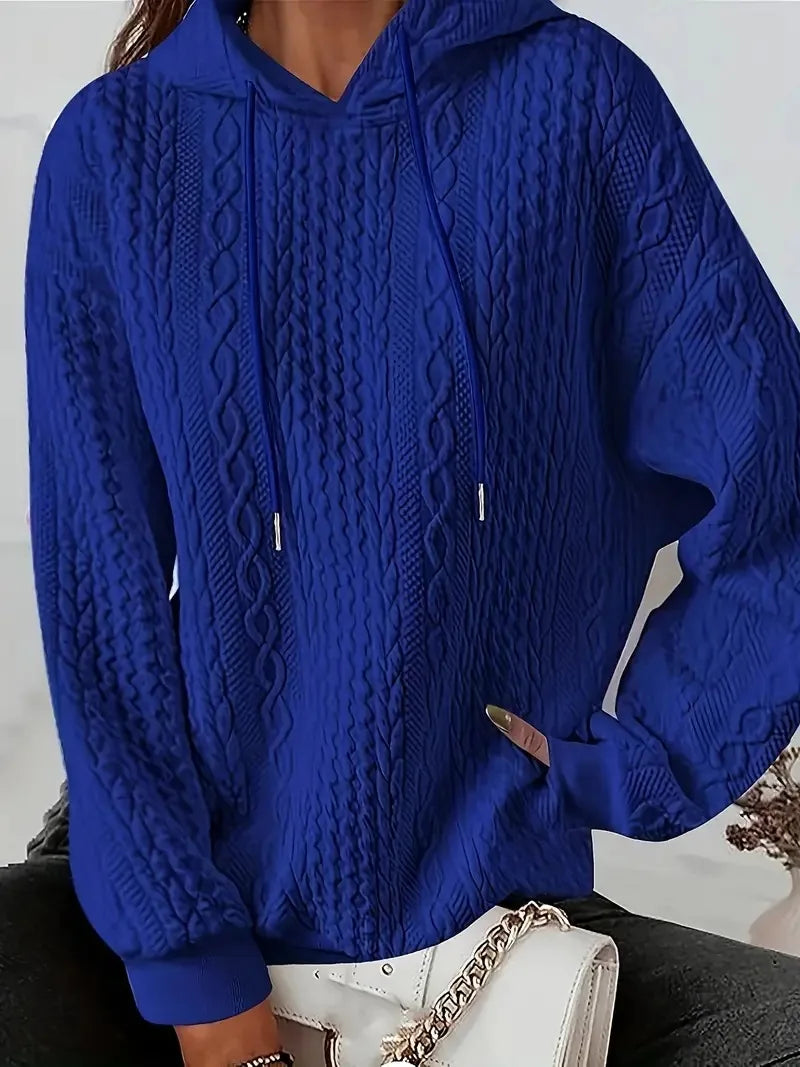 Lazielle | Women’s Cable Knit Hooded Sweater