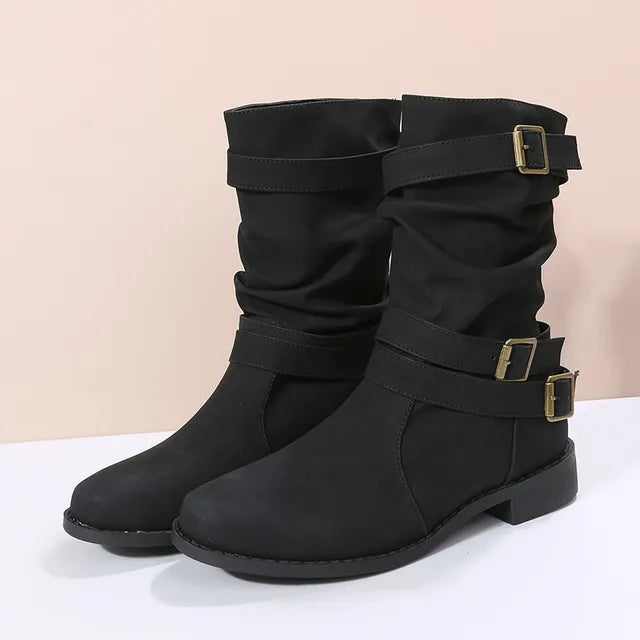 Ariadelle | Women’s Buckle Detail Boots