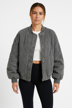 Maelora | Women’s Quilted Bomber Jacket