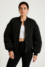 Maelora | Women’s Quilted Bomber Jacket