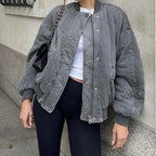 Maelora | Women’s Quilted Bomber Jacket