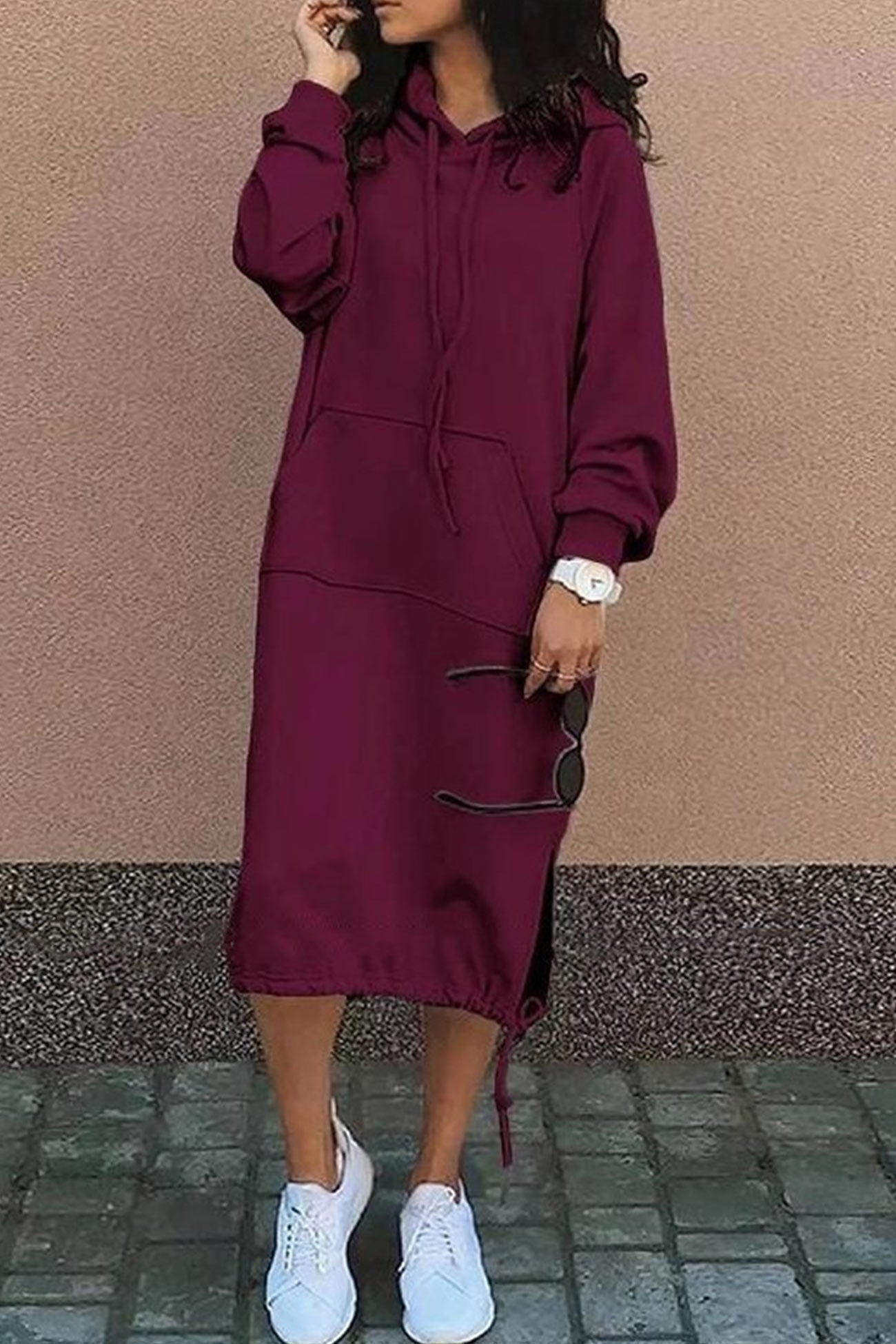 Odelisse | Women’s Longline Hooded Dress