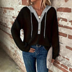 Nora | Women’s Contrast-Trim Sweater
