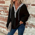 Nora | Women’s Contrast-Trim Sweater