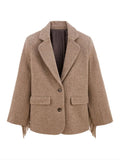Lara | Women’s Wool Blend Tassel Blazer Jacket