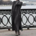 Rosalind | Women’s Gray Sweater Maxi Dress