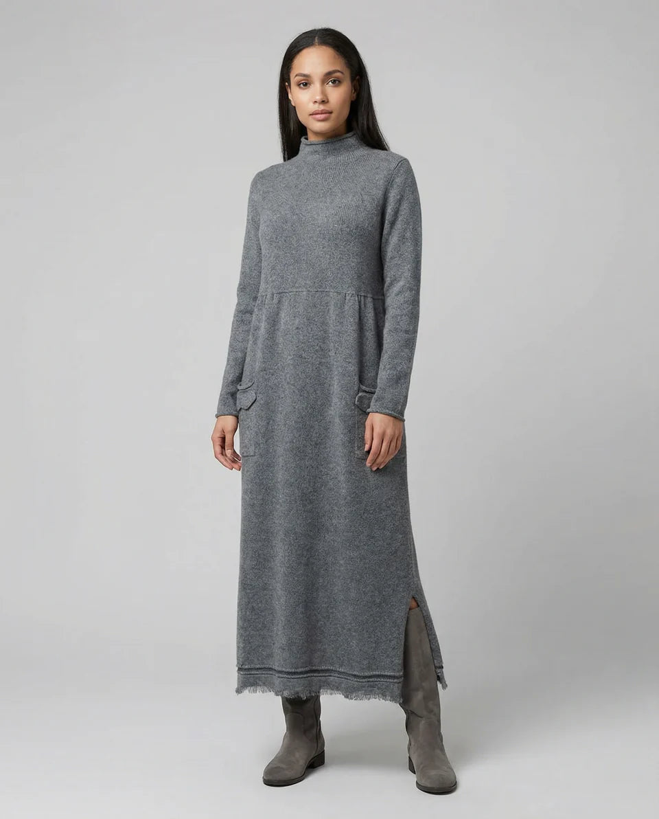 Eve | Women’s Cozy Cowl Neck Maxi Sweater Dress