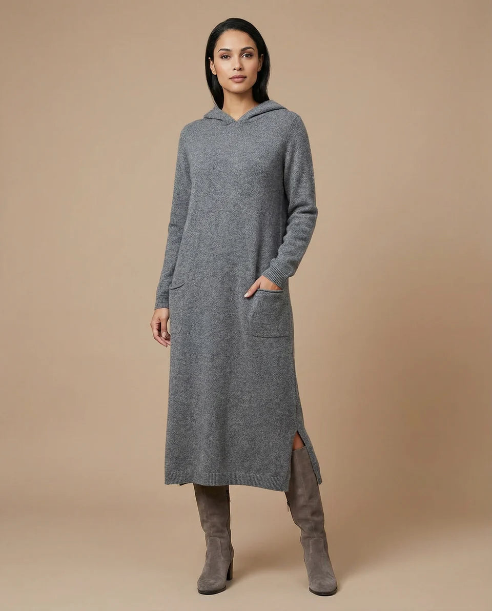 Eve | Women’s Cozy Cowl Neck Maxi Sweater Dress