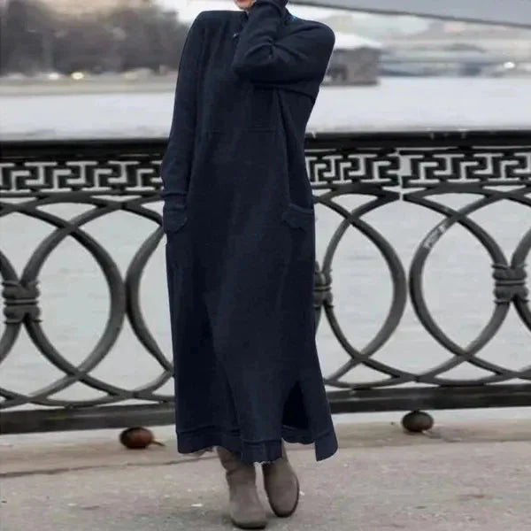 Eve | Women’s Cozy Cowl Neck Maxi Sweater Dress