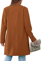 Avelora | Women’s Chic Open Front Long Trench Coat