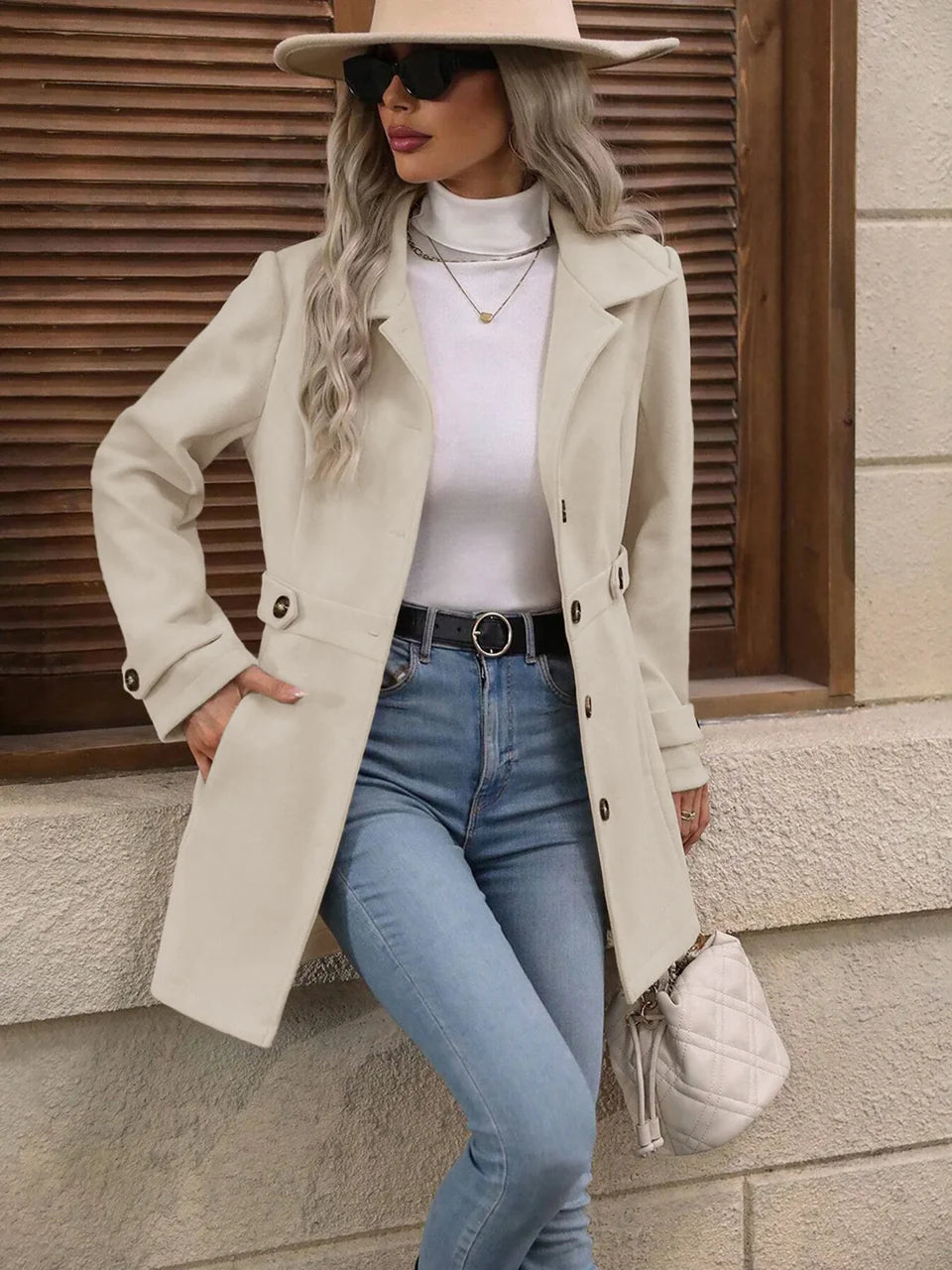 Seraphine | Women’s Elegant Button Front Coat