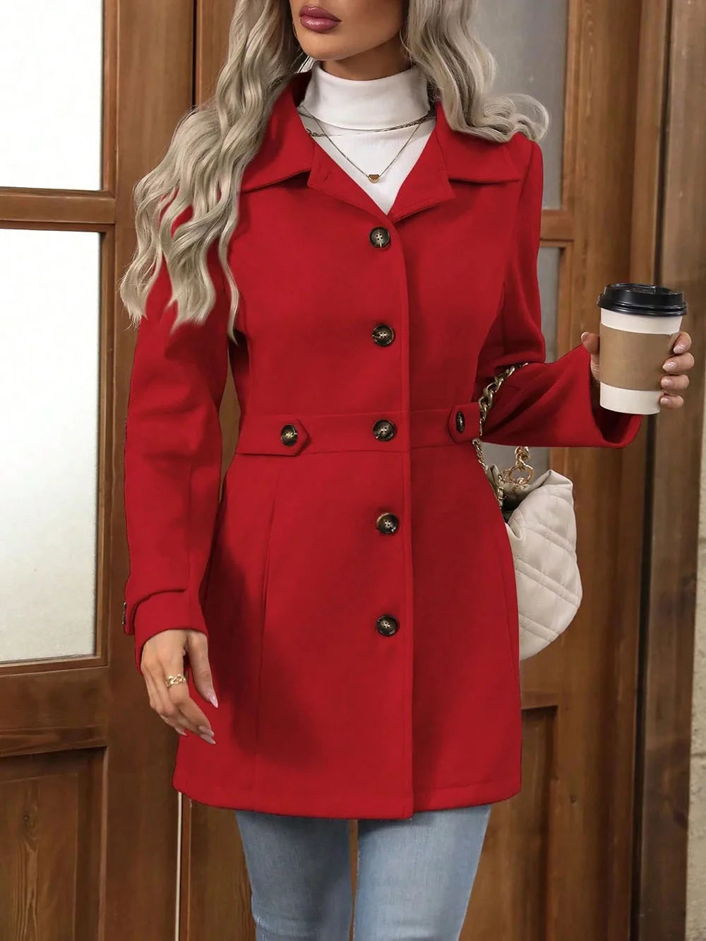 Seraphine | Women’s Elegant Button Front Coat