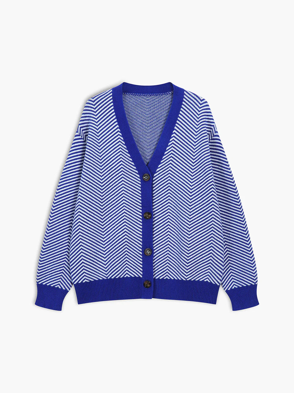 Zavielle | Women’s Chevron Knit Button Front Cardigan