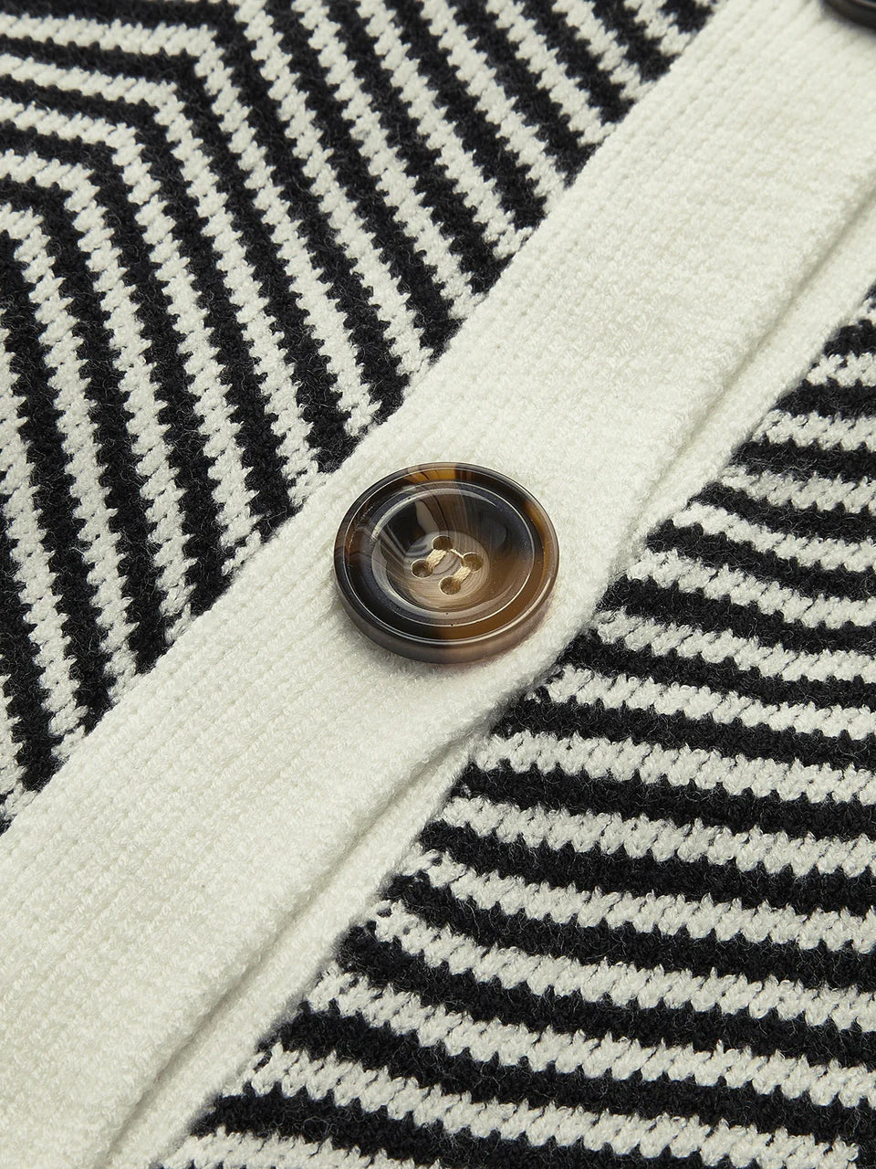Zavielle | Women’s Chevron Knit Button Front Cardigan