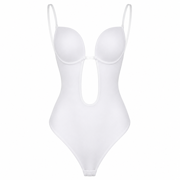 Full length view of women seamless shaping bodysuit on mannequin