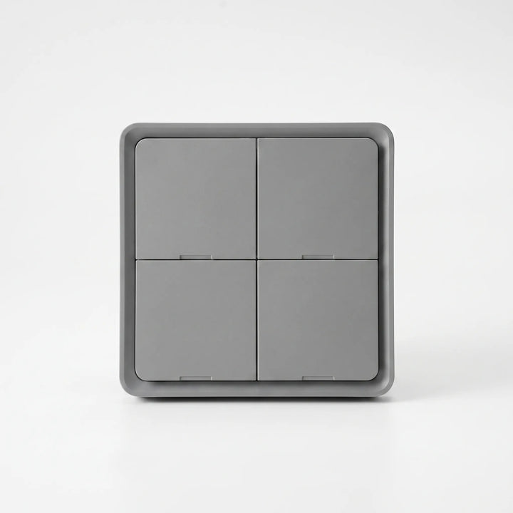 Modern minimalist smart switch installed in electrical box