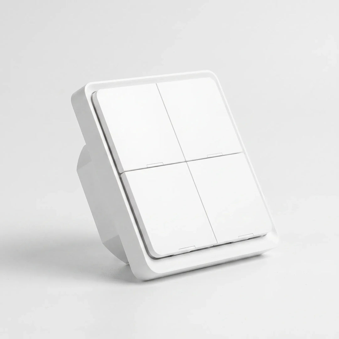 Smart wireless Zigbee wall switch showing front panel design