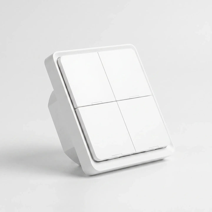 Smart wireless Zigbee wall switch showing front panel design