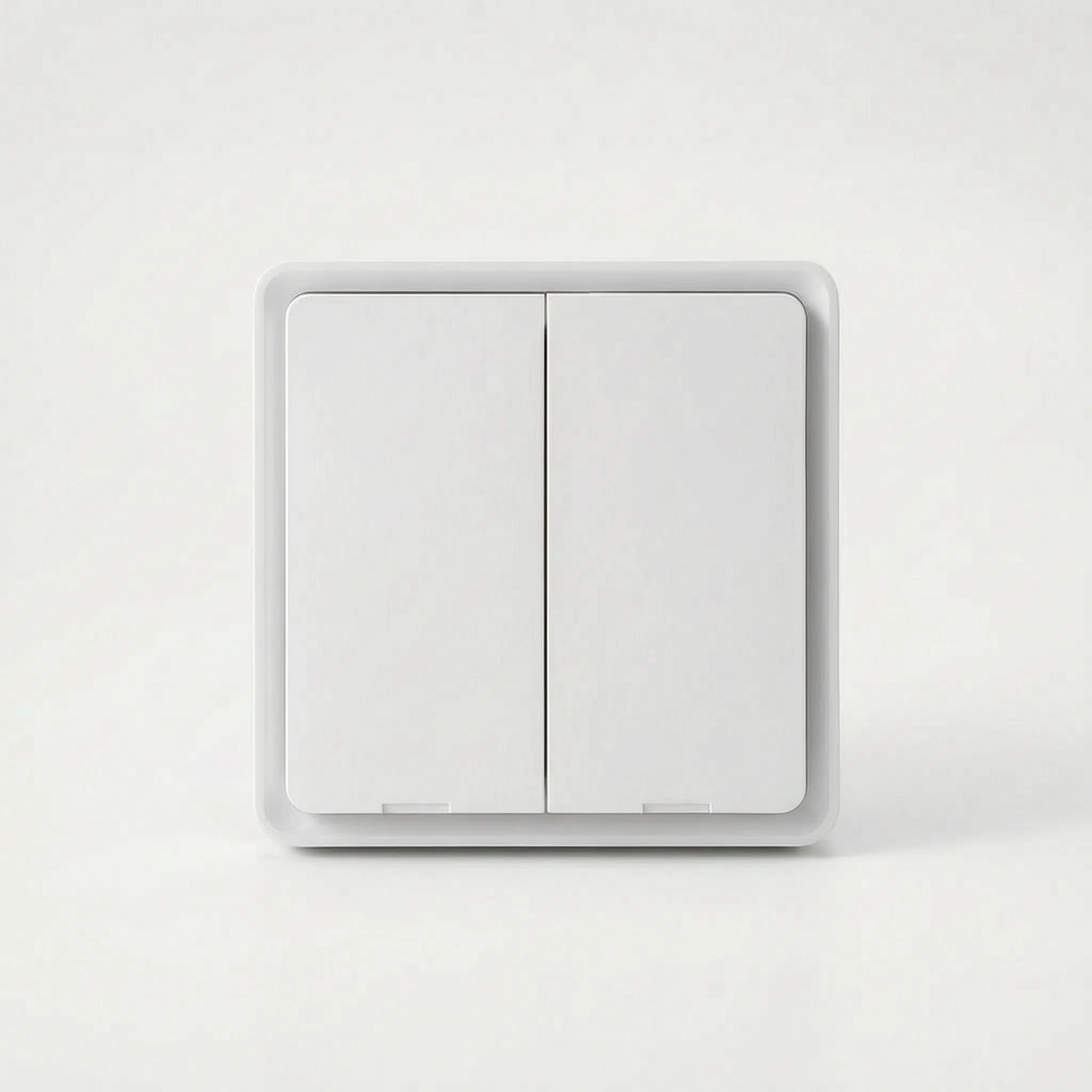 Side profile of wireless Zigbee wall switch for smart home