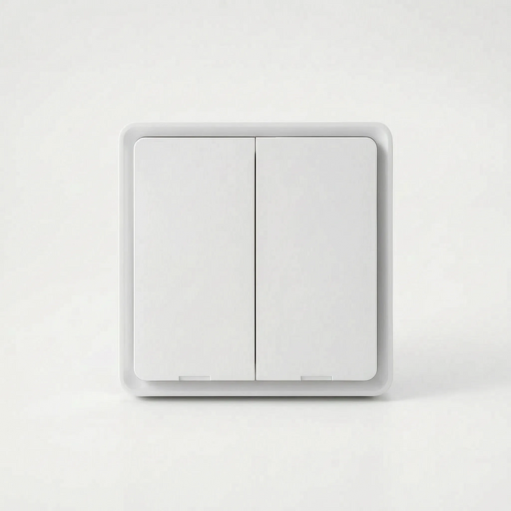 Side profile of wireless Zigbee wall switch for smart home