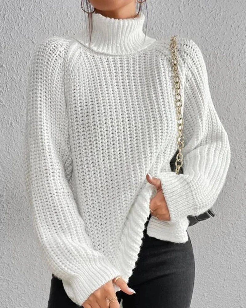 Micah | Women’s Waffle Knit Turtleneck Sweater