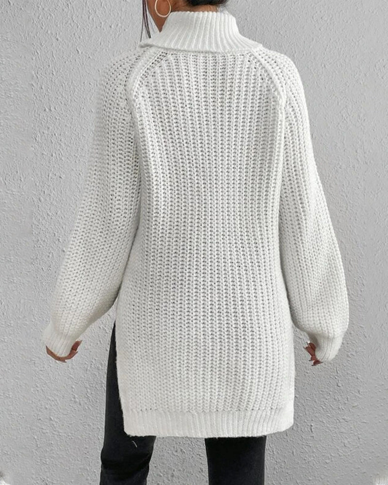Micah | Women’s Waffle Knit Turtleneck Sweater