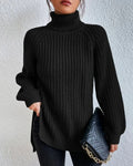 Micah | Women’s Waffle Knit Turtleneck Sweater