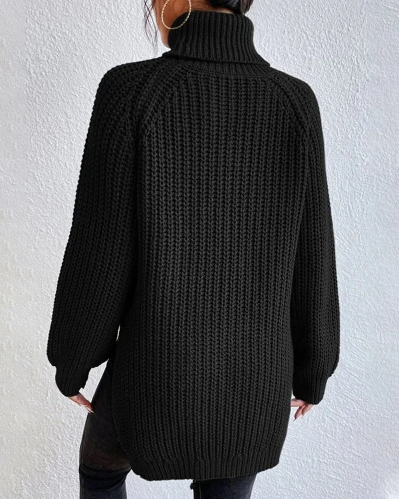 Micah | Women’s Waffle Knit Turtleneck Sweater