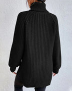 Micah | Women’s Waffle Knit Turtleneck Sweater