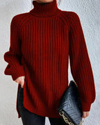 Micah | Women’s Waffle Knit Turtleneck Sweater