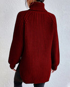 Micah | Women’s Waffle Knit Turtleneck Sweater