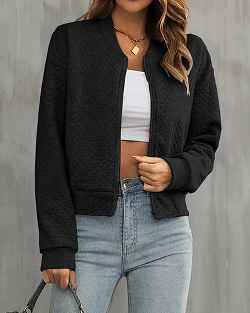 Sorellia | Women’s Zip-Up Bomber Jacket