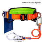 Safety harness with large hook