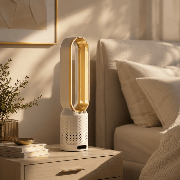 Energy efficient usb desk fan operating quietly in a home office