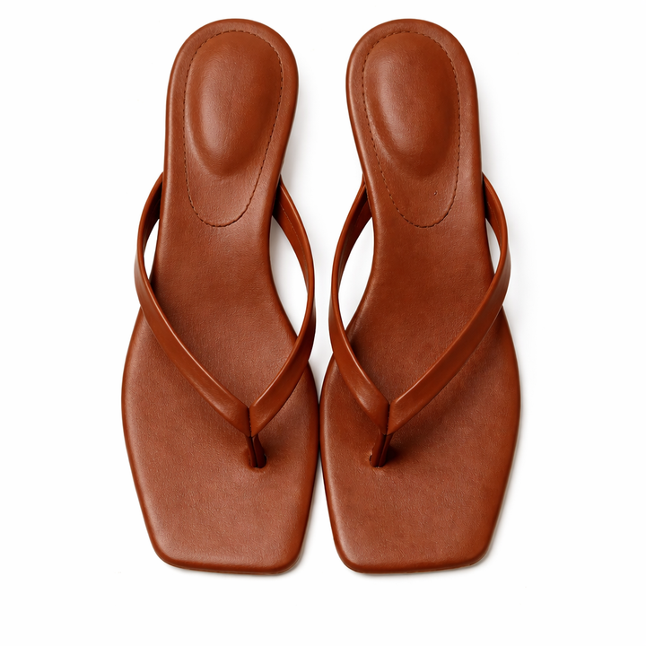 Trendy low heel comfort sandals for women featuring ergonomic orthopedic support.