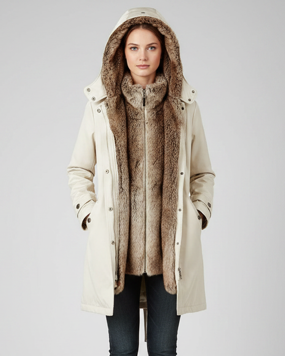 Clarian | Women’s Fur Hooded Coat