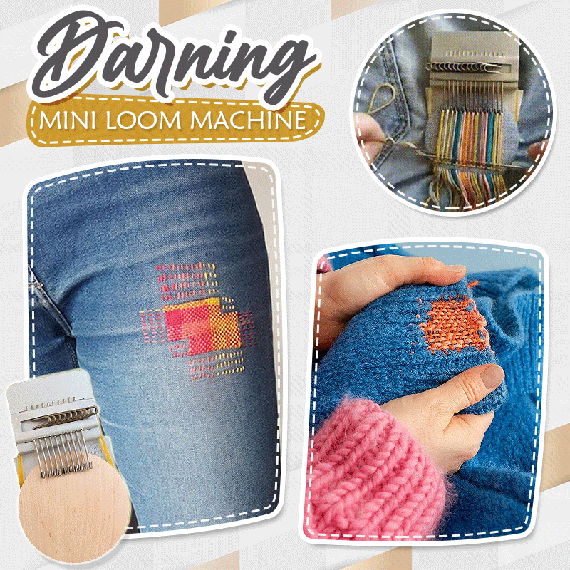 Mini darning loom tool repairing jeans and knitwear