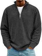 Reeve | Men’s Half-Zip Oversized Knit Sweatshirt