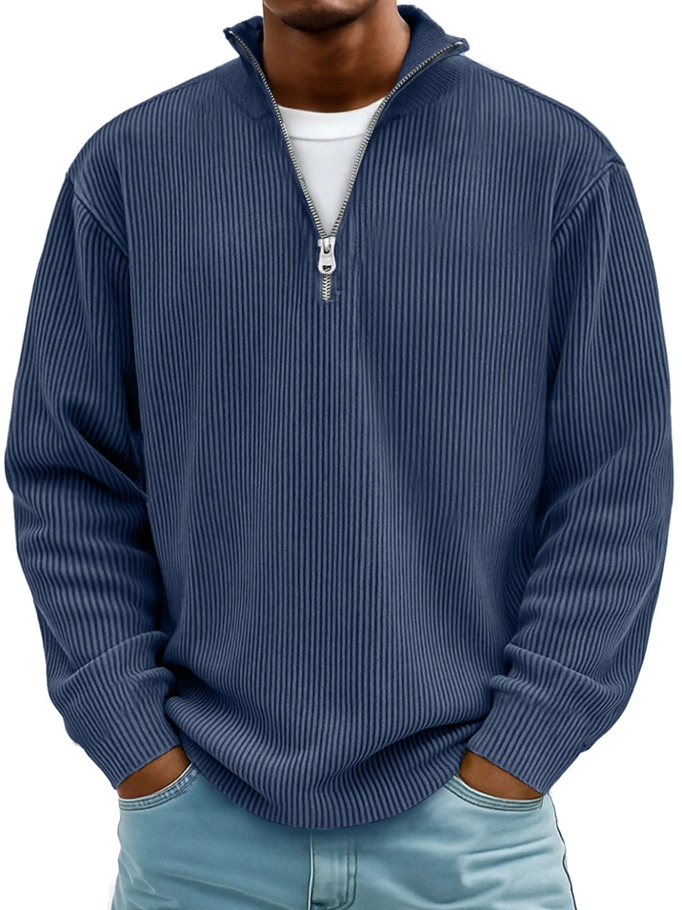 Reeve | Men’s Half-Zip Oversized Knit Sweatshirt